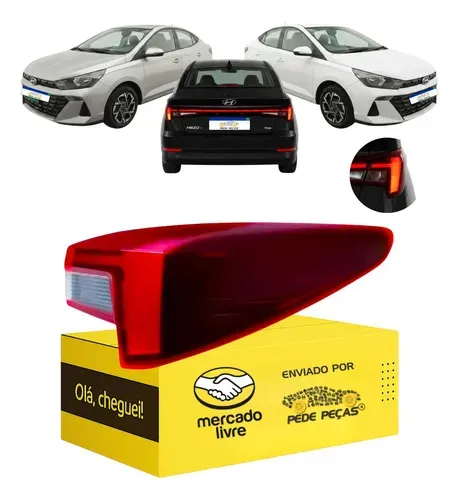 Lanterna Traseira Direita Canto Hb20s 2023 24 25 2026 C/led