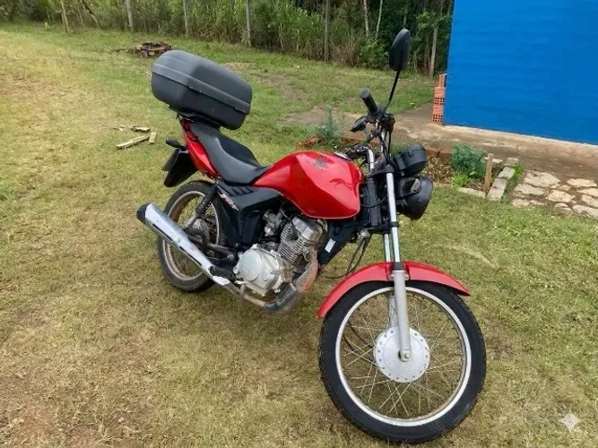 Honda GC 125 FAN ES, vermelho, manutenção em dia, pneus bons. 