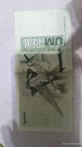 Cédula de R$1,00 por R$ 500,00