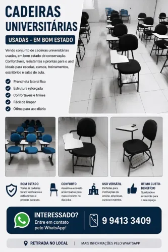 Cadeiras escolares