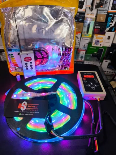 Fita de Led Digital 5 Metros 6803 com Central 328 Efeitos - Loja Store World