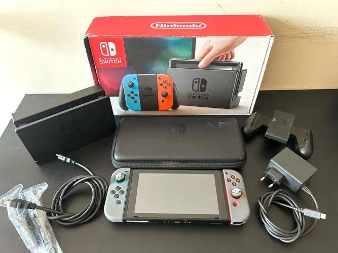 Nintendo Switch V1 Desbloqueado MODCHIP - Completo com Caixa