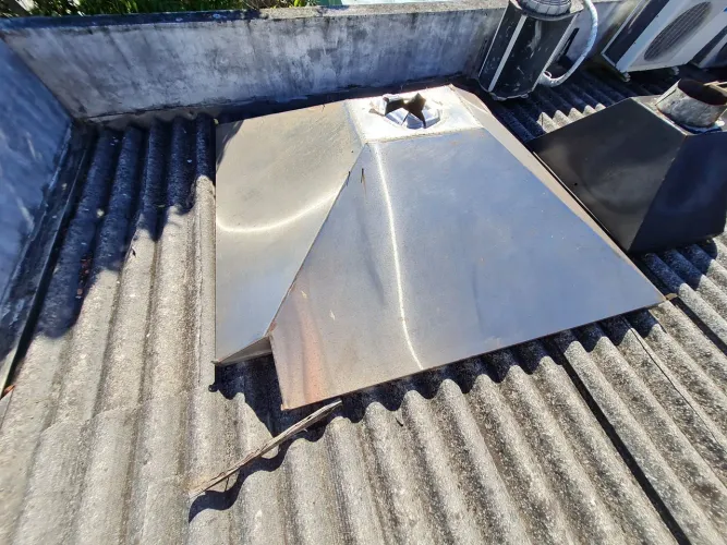 Coifa de inox 1.95x1,95