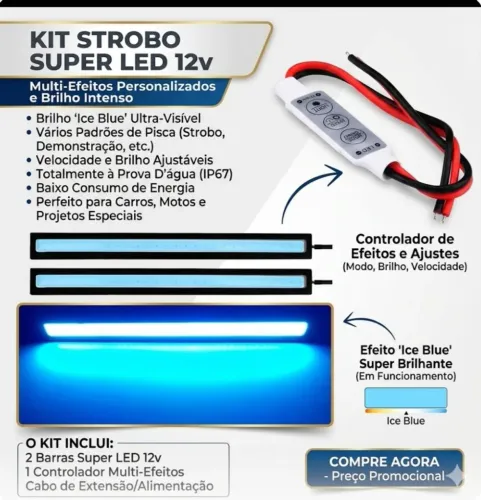 Kit Strobo Super Led Multi efeitos !