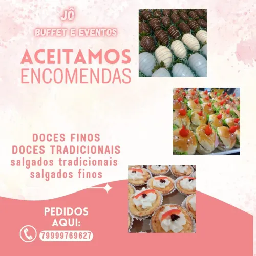 Doces finos  e salgados especiais 