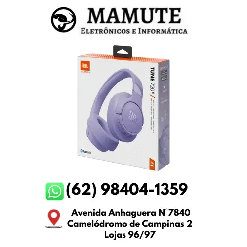 Fones De Ouvido Bluetooth Jbl Tune 720bt Roxo Original