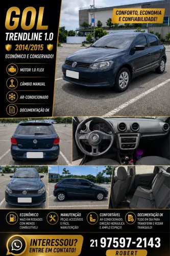 Volkswagen Gol Geração VI Trendline 1.0 8V Total Flex Mec. 4P 2015