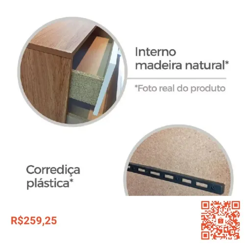 Cômoda com 10 gavetas quarto