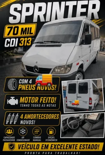 Mercedes-Benz Sprinter 313 Chassi 2.2 129cv Diesel 2005