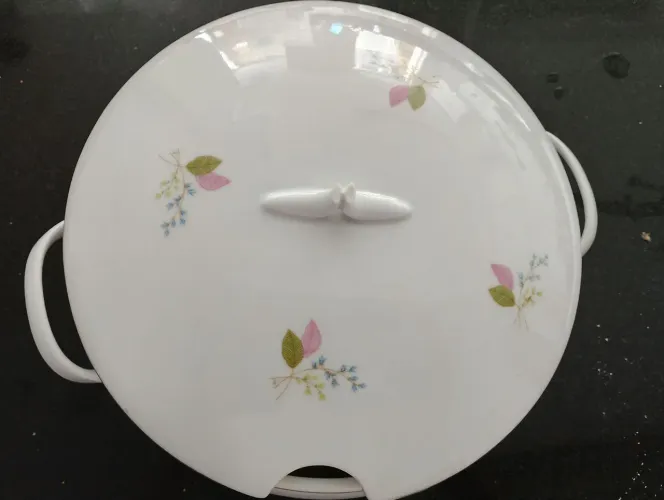 Saladeira porcelana retrô 