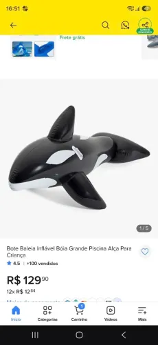 Boia em formato de orca