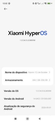 Celular Xiaomi 12 lite