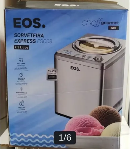 Sorveteria Expressa EOS 2,5 litros Inox ESO03 220V