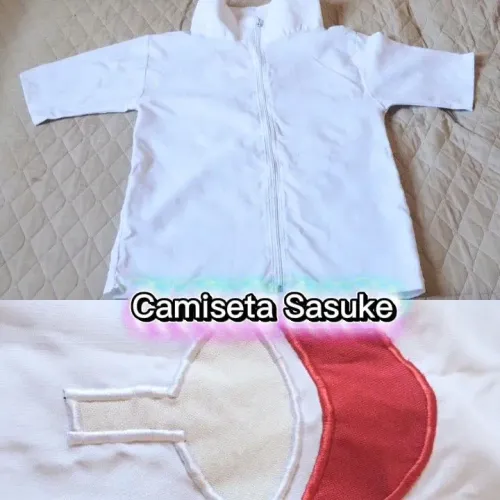Cosplay - Camiseta Branca Sasuke