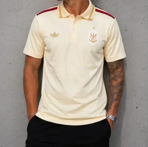 Camisa do flamengo Polo ouro