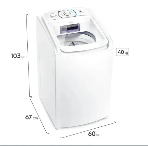 Lavadora de Roupas Electrolux Essencial Care LES11 Top Load 11kg