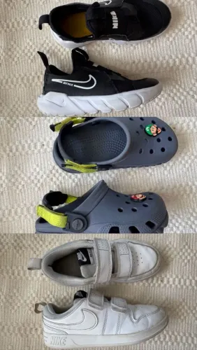 Lote de tênis Nike e Crocs original infantil tamanhos 28 e 29