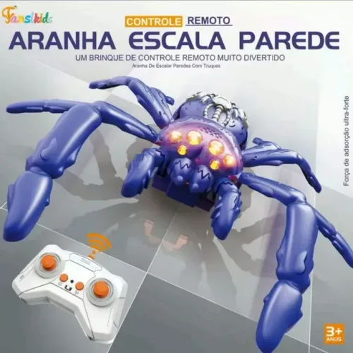 Aranha Controle Remoto Sobe Paredes