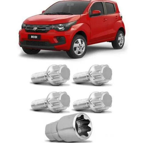 Parafusos anti furto Aro Fiat Jogo fdfdv