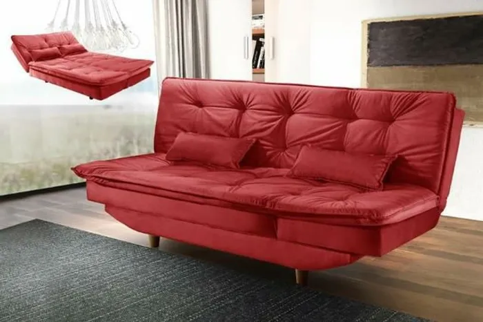 Sofá Cama Gold Suede - Frete Grátis - 10x S/ Juros - Receba Hoje!