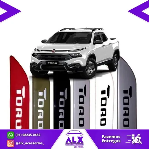 Friso Lateral Fiat Toro 2016 à 2021 Todas as Cores