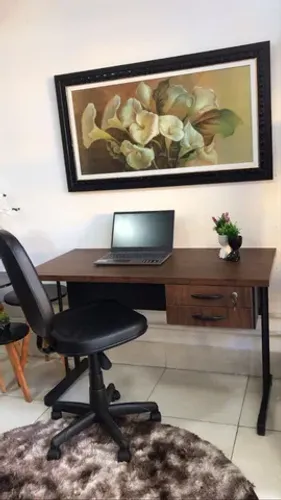 Mesa secretária MDF 1.20x0.60 duas gavetas