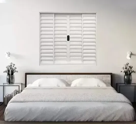 Veneziana 6 Fls 100X150  Alumínio branco