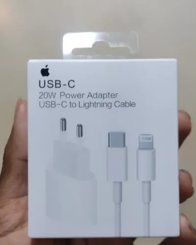 Carregador iphone 20w completo fonte e cabo