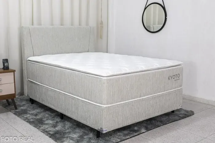 Promoção! CÓD 002 Conjunto Base Casal + Colchão Casal + Cabeceira Kyoto Frete Grátis