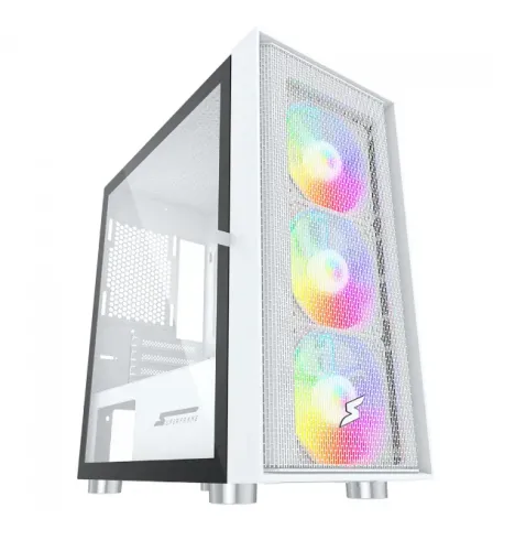 Gabinete Gamer SuperFrame Wind, Mid Tower, Vidro Temperado, M-ATX, White, Sem Fonte, Com 3