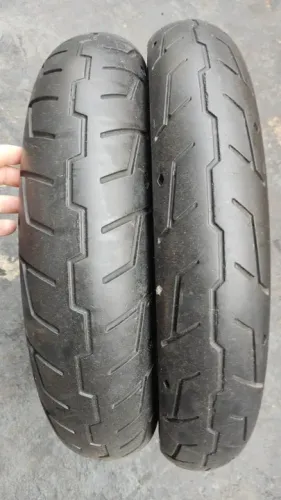 Par pneu usado Michelin Scorcher31 130/90-16 e 100/90-19