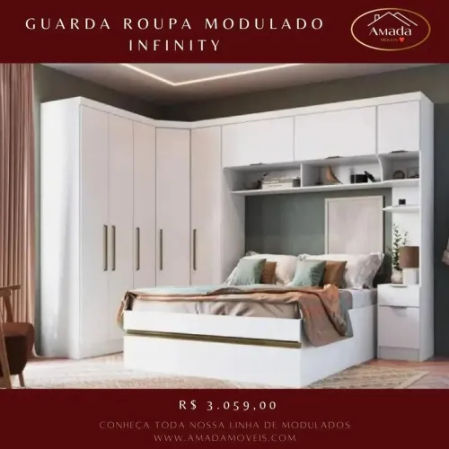 Guarda roupa modulado casal , Entrega  em 3 dias 
