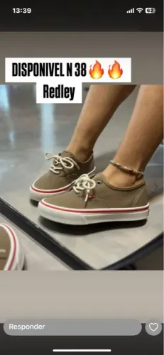 Tênis Casual  Redley N 38 - Bege