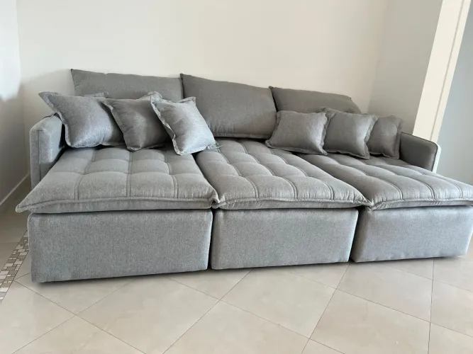 Sofá de linho real nobre de alta qualidade