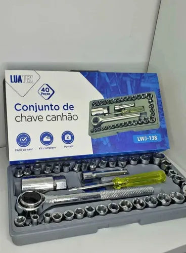 Conjunto de Chaves Canhão 40 Peças Luatek