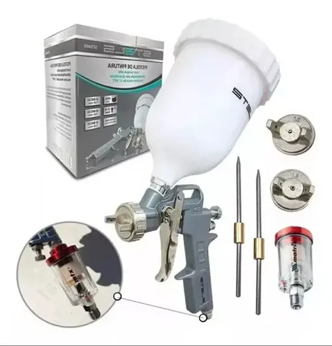 Kit Pistola Pintura Stels com Filtro - Pronta Entrega