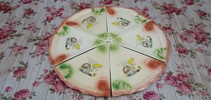 Jogo de Pratos para servir Pizza em Porcelana