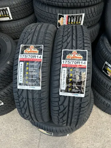 Promoção pneus CRYSTONE remolde 175/70/14