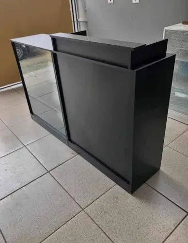 BALCÃO VITRINE E CAIXA 100% MDF