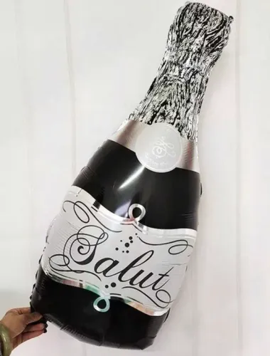 Balão em formato de Champagne - Decoração Festa