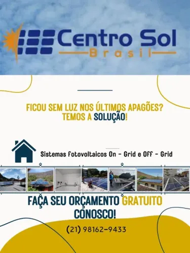 Energia solar on grid e offgrid com baterias, limpeza e manutenção : Livre-se dos apagões!