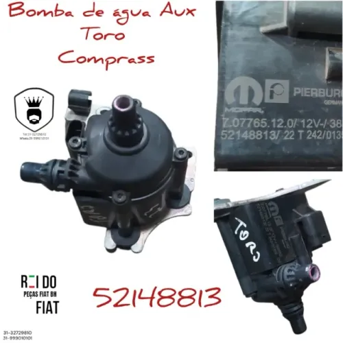 Bomba d agua auxiliar Toro diesel Compass