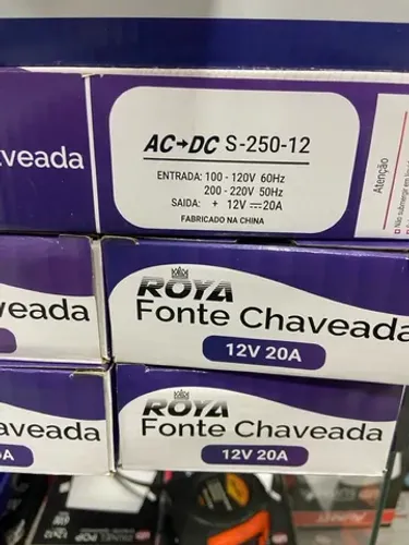 Fonte 20A Chaveada 12v  P/Sistema câmera (nova) 