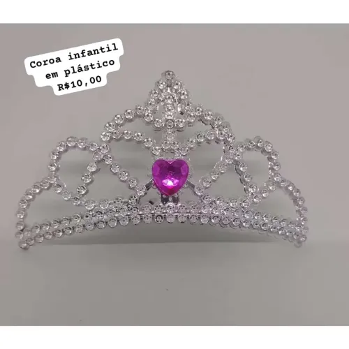 Tiara infantil em plástico