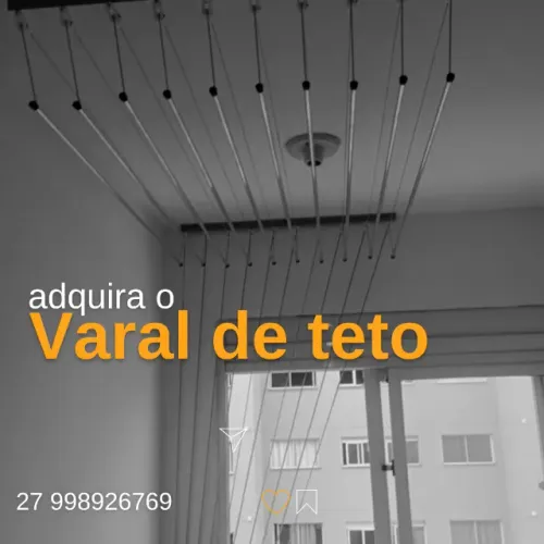 Varal de teto e de muro ++ *++