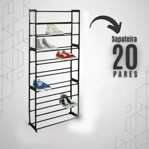 Sapateira 20 pares Organizadora-Entregas 9h as 22h