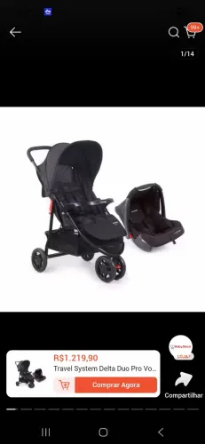 Carrinho de bebê e bebê conforto voyage