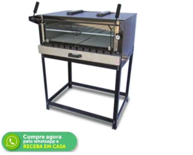 Forno de Pizza Cristal Aço Novo