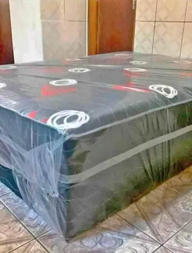 Cama Box  com colchão acoplado D28 entrega grátis 