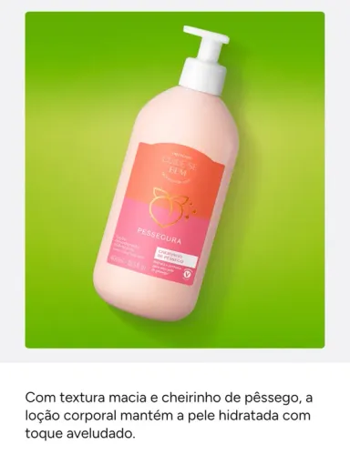 Loção Corporal Pessegura - Cuidado e Hidratação
